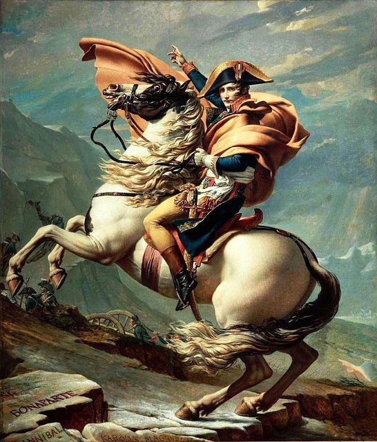 Napoleon Bonaparte auf dem Pferd